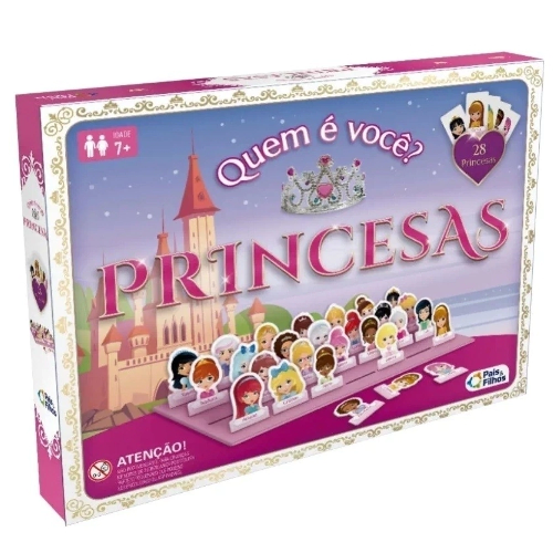 JOGO QUEM E QUEM PRINCESAS PAIS E FILHOS 28PC 2822 - Imagem 1
