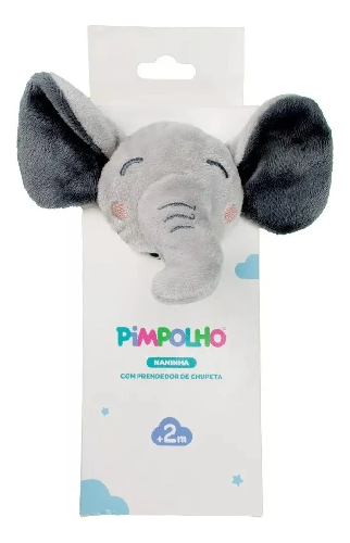 NANINHA C/PREN.DE CHUPETA ELEFAN.PIMPOLHO 067504 - Imagem 1