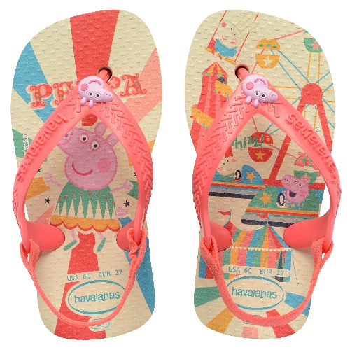 SAND.HAV.BABY PEPPA PIG BUTTERCREAN/CORAL 22 - Imagem 1