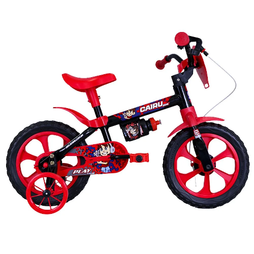 BIC.CAIRU ARO 12 MASC.PLAY KIDS PTO/VRM - Imagem 1