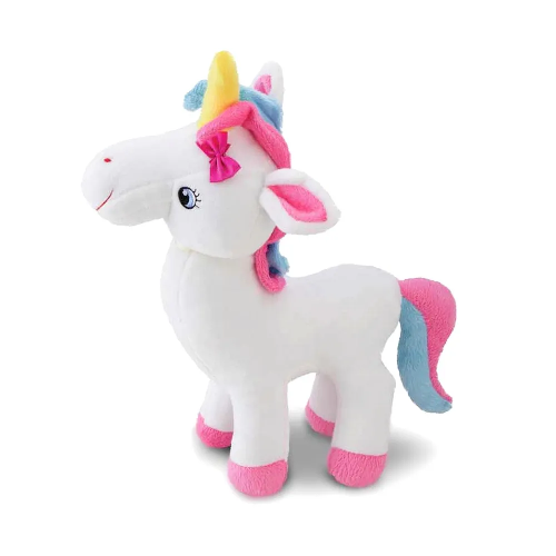 CAVALO DE PELUCIA ROSA C/DOURADO CORTEX 1047 - Imagem 1