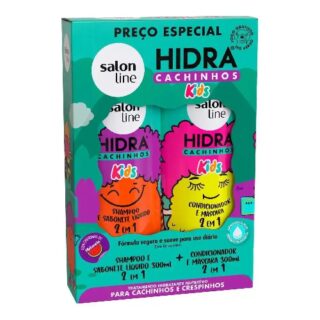 SH+COND.SALON LINE KIDS HIDRA CACHINHOS 300+300ML - Imagem 1