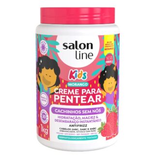 CREME PARA PENTEAR SALON LINE KIDS MORANGO 1KG - Imagem 1