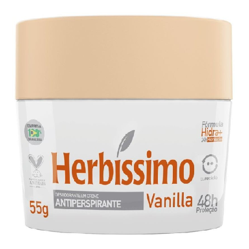 CR.DES.ANTIP.HERBISSIMO VANILLA 55G - Imagem 1