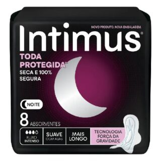 ABS.INTIMUS GEL NOTURNO SUAVE C/ABAS C/08UN - Imagem 1