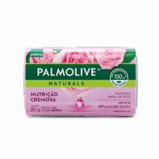 SAB.PALMOLIVE NUT.CREM. LEITE E PET.DE ROSAS 85G - Imagem 1
