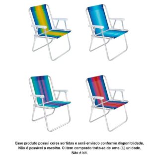 CADEIRA PRAIA E PISCINA MOR ALUMINIO 002101 - Imagem 1