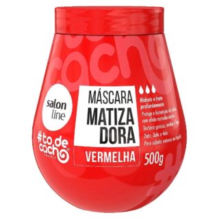MASCARA MATIZ.SALON LINE TODECACHO VERMELHA 500G - Imagem 1