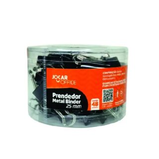 PRENDEDOR DE PAPEL LEONORA BINDER 25MM PTO 93089 - Imagem 1