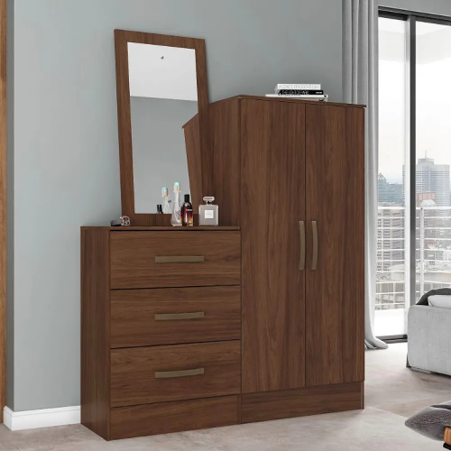 COMODA MULTIUSO BRIZ 2P 3G CASTANHO B700-130 - Imagem 1