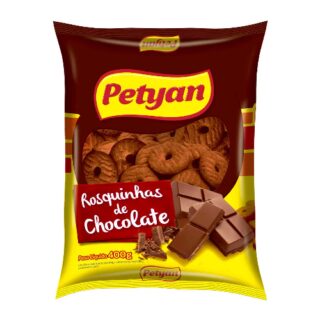 BISCOITO ROSQUINHAS PETYAN CHOCOLATE 300G - Imagem 1