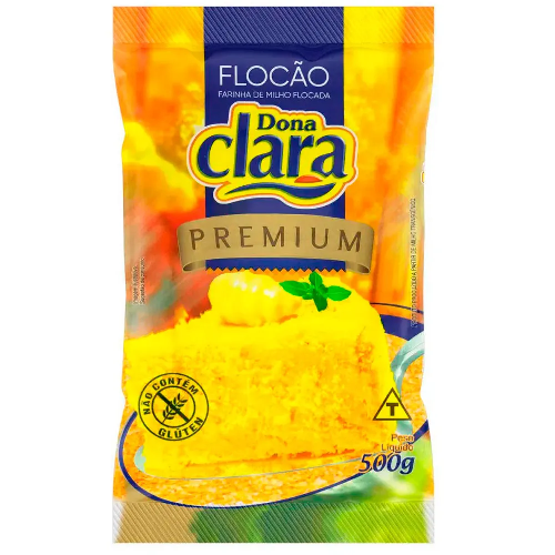 FLOCAO DE MILHO DONA CLARA PREMIUM 500G - Imagem 1