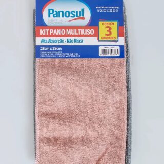 KIT PANO MULTIUSO PANOSUL 28X28CM C/3UN 14009 - Imagem 1