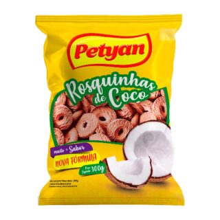 BISCOITO ROSQUINHAS PETYAN COCO 300G - Imagem 1