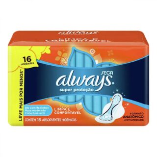 ABS.ALWAYS BAS.SECA LAR.C/AB C/16UN - Imagem 1