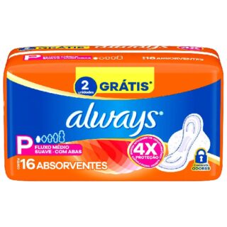 ABS.ALWAYS SUAVE C/ABAS C/16 - Imagem 1