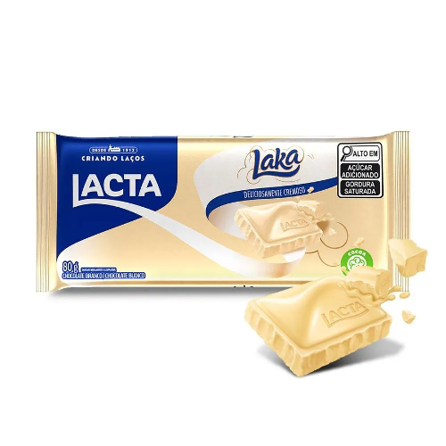 CHOCOLATE LACTA LAKA 80G - Imagem 1