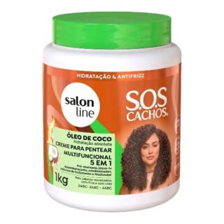 CR.PENT.SALON LINE 5 EM 1 OLEO DE COCO 1KG - Imagem 1