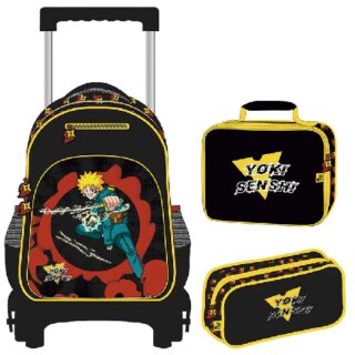 KIT MOCHILA C/RODINHA YOKI SENSHI YINS YS42190-MC - Imagem 1