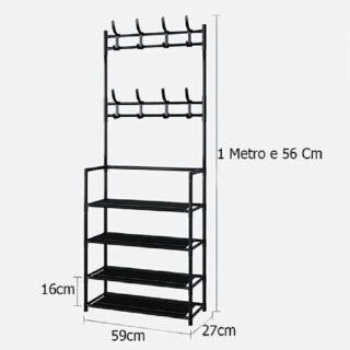 CABIDEIRO ORGANIZAD.KEHOME C/4 PRATELEIRAS 8009 - Imagem 1