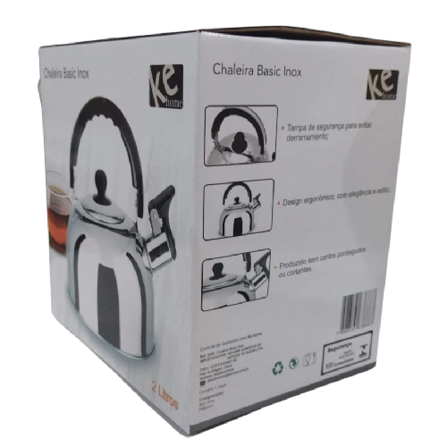 CHALEIRA KEHOME BASIC INOX 2L 3888 - Imagem 1