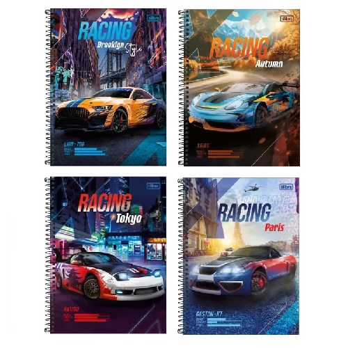 CAD.C/D TILIBRA UNV X-RACING 16M 256FLS 358584 - Imagem 1