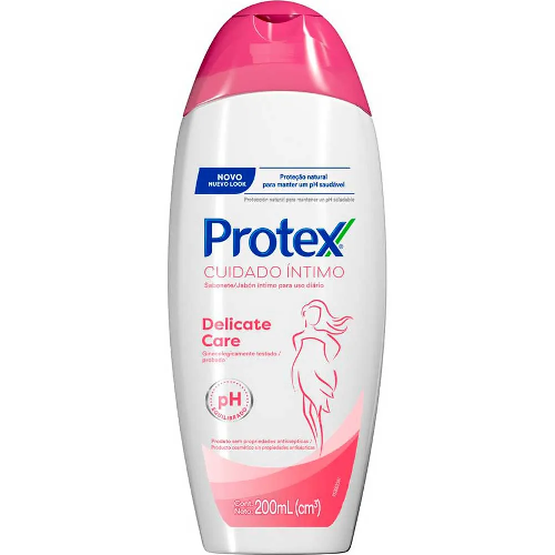 SAB.LIQ.INTIMO PROTEX DELICATE CARE 200ML - Imagem 1