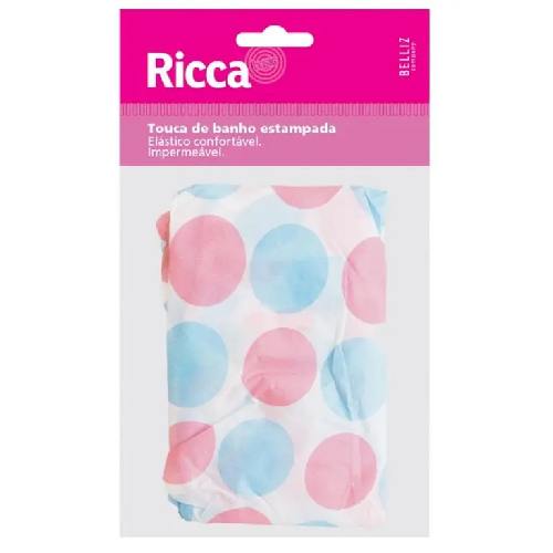 TOUCA DE BANHO PLASTICA ESTAMPADA RICCA 392 - Imagem 1