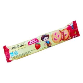 BISCOITO RECHEADO RANCHEIRO MORANGO+CARAMELO 90G - Imagem 1