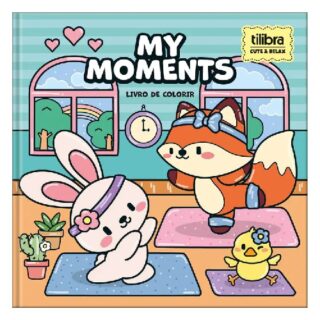 LIVRO COLORIR CD RELAX LIFE 46F MY MOMENTS TILIBRA - Imagem 1