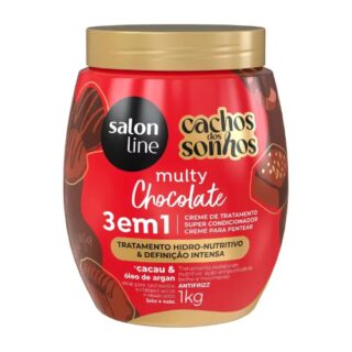 CR.SALON LINE CACHOS DOS SONHOS CHOC. MULTY 1KG - Imagem 1