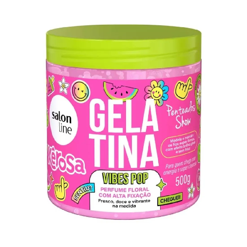 GELATINA SALON LINE XEROSA VIBES POP 500G - Imagem 1