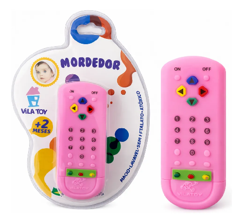 MORDEDOR CONTROLE REMOTO ROSA VILA TOY 200-02 - Imagem 1