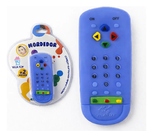 MORDEDOR CONTROLE REMOTO AZUL VILA TOY 200-03 - Imagem 1