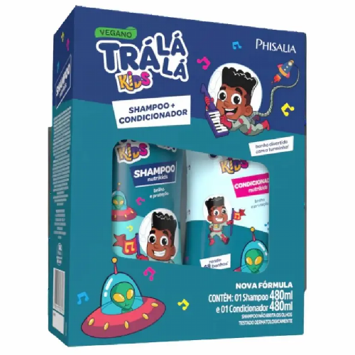 SHAMPOO+CONDICIONADOR TRALALA NUTRI KIDS 480ML - Imagem 1