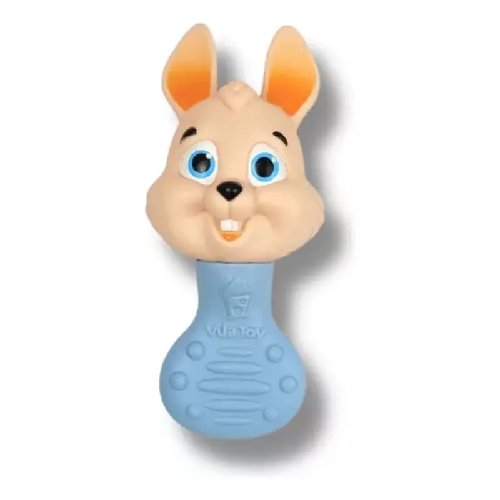 CHOCALHO MORDEDOR COELHO VILA TOY AZ 342 - Imagem 1