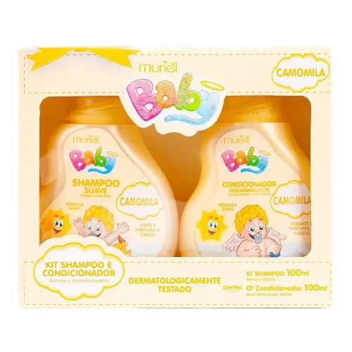 KIT MURIEL BABY SH+COND.CAMOMILA 100ML AMAR - Imagem 1