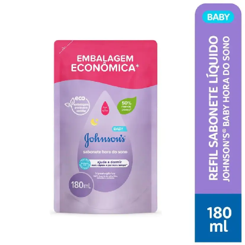 SABONETE LIQ.JOHNSONS HORA DO SONO 180ML REFIL - Imagem 1