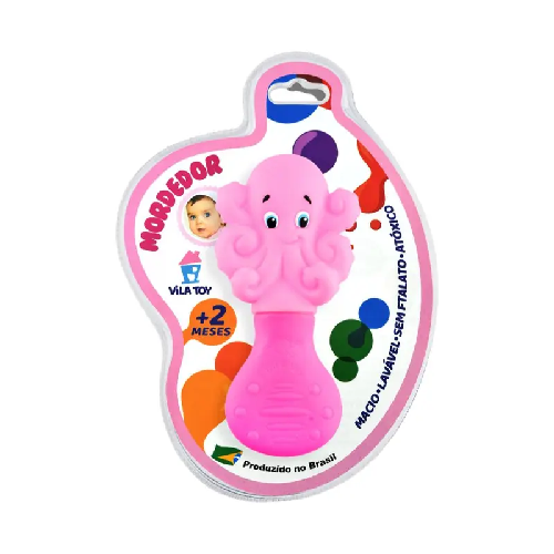 MORDEDOR VILA TOY POLVO ROSA 100-421 - Imagem 1