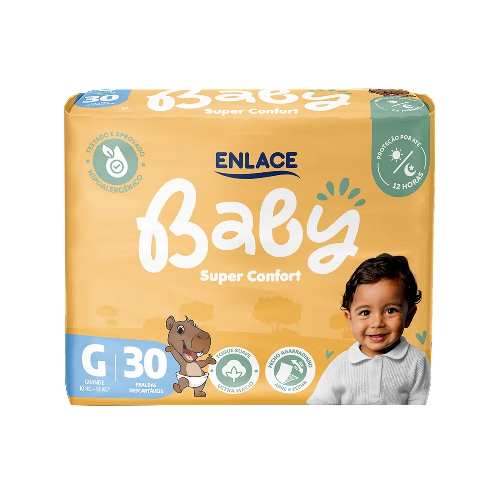 FRALDA DESC ENLACE BABY FIT.SUPER CONF.MEGA G C/30 - Imagem 1