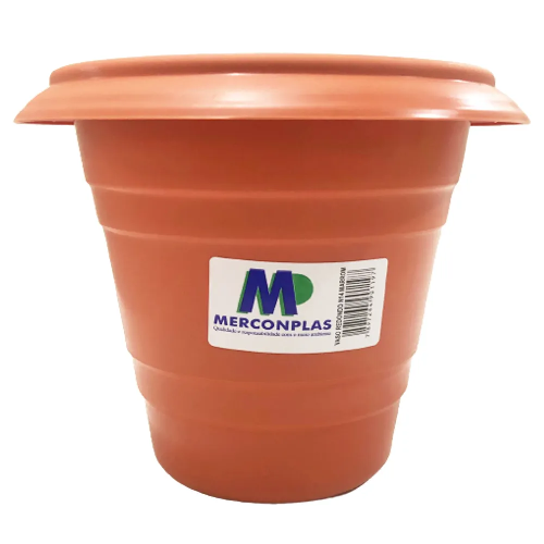 VASO REDONDO MERCONPLAS N�14 MARROM 0119 - Imagem 1