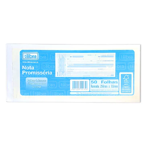 NOTA PROMISSORIA TILIBRA 50FLS - Imagem 1