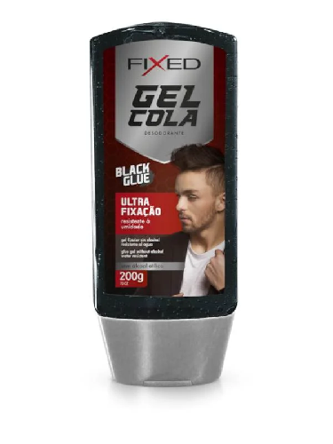 GEL COLA FIXED 200G PRETO BLACK - Imagem 1