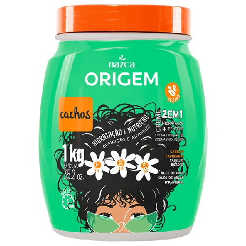 CREME DE HIDRATACAO 2 EM 1 ORIGEM CACHOS 1KG - Imagem 1