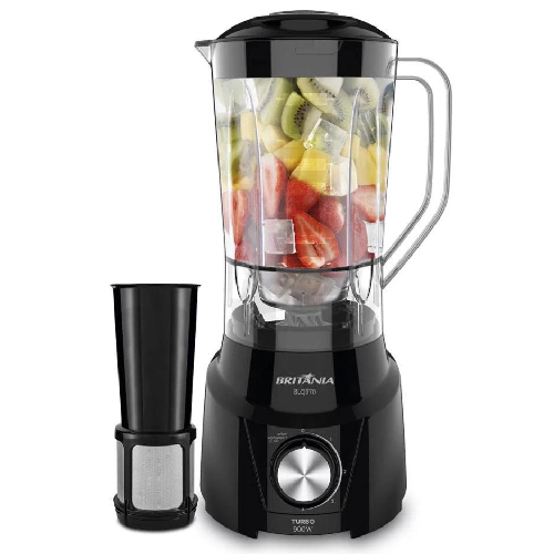 LIQUIDIFICADOR BRITANIA BLQ970 TURBO 900W PTO 127V - Imagem 1