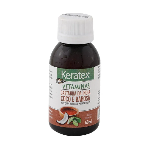 OLEO CAPILAR KERATEX VITAMINAS COCO E BABOSA 60ML - Imagem 1