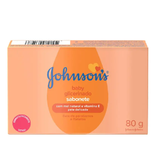 SABONETE EM BARRA JOHNSONS GLICERINADO 80G - Imagem 1
