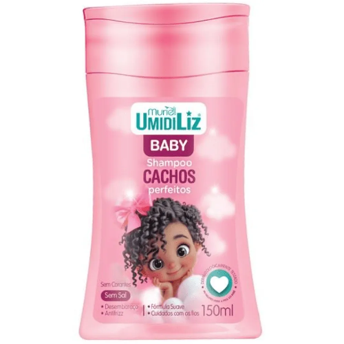 SHAMPOO MURIEL UMIDILIZ CACHOS BABY MENINA 150ML - Imagem 1