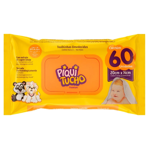 TOALHAS PIQUITUCHO PREMIU FLOWPACK C/60UN - Imagem 1