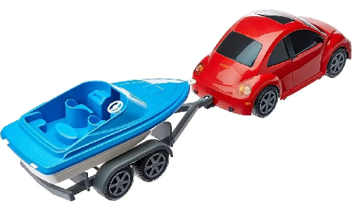 CARRO FUSCA COM LANCHA POP TOYS 98249 CORES SORTID - Imagem 1